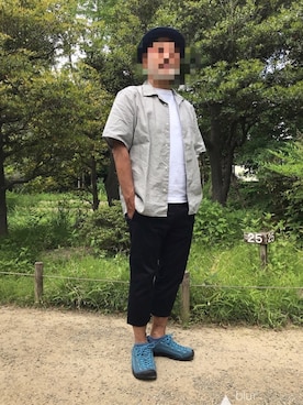 「KEEN（キーン）のアイテム（その他シューズ）」を使った、kohtaさん（メンズ・170cm）の春コーディネート