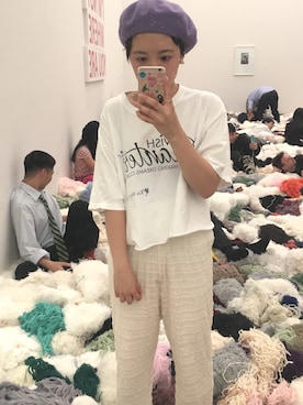 「Another Edition」｜「アイテム（ハンチング/ベレー帽）」を使った、Kaedeさん（レディース・155cm）の秋コーディネート