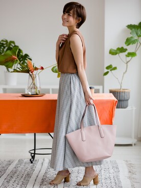 「ZAKKA-BOX（ザッカボックス）のアイテム（スカート）」を使った、ZAKKA-BOX officialさん（レディース・160cm）の夏コーディネート