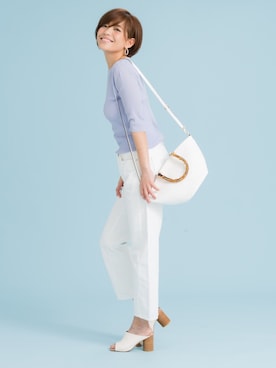 「ZAKKA-BOX（ザッカボックス）のアイテム（パンツ）」を使った、ZAKKA-BOX officialさん（レディース・160cm）の夏コーディネート