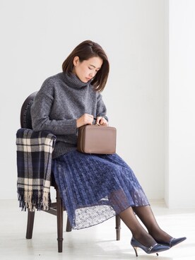 「ZAKKA-BOX（ザッカボックス）のアイテム（パンプス）」を使った、ZAKKA-BOX officialさん（レディース・160cm）の秋コーディネート
