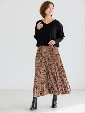 「キュロット」｜「アイテム（その他）」を使った、ZAKKA-BOX officialさん（レディース・160cm）の秋コーディネート