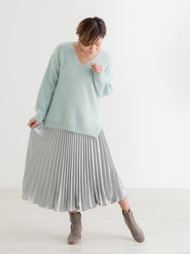「ZAKKA-BOX（ザッカボックス）のアイテム（アクセサリー）」を使った、ZAKKA-BOX officialさん（レディース・160cm）の冬コーディネート
