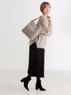 「ZAKKA-BOX（ザッカボックス）のアイテム（シューズ）」を使った、ZAKKA-BOX officialさん（レディース・160cm）の冬コーディネート