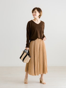 「ZAKKA-BOX（ザッカボックス）のアイテム（サンダル）」を使った、ZAKKA-BOX officialさん（レディース・160cm）の春コーディネート