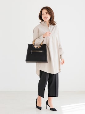 「ZAKKA-BOX（ザッカボックス）のアイテム（パンツ）」を使った、ZAKKA-BOX officialさん（レディース・160cm）の春コーディネート