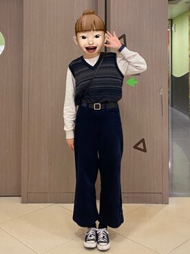 「6IXTY8IGHTのアイテム（パンツ）」を使った、c_.htさん（レディース・165cm）の冬コーディネート