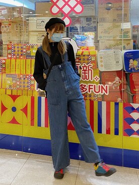 つなぎ オールインワンを使った 冬コーデ の人気ファッションコーディネート 地域 香港 Wear