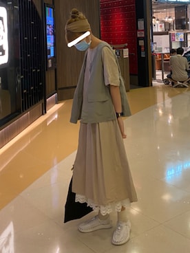 「アイテム（ワンピース/ドレス）」を使った、c_.htさん（レディース・165cm・10代）の夏コーディネート