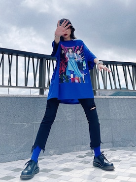 「initial（イニシャル）のアイテム（トップス）」を使った、c_.htさん（レディース・165cm）の夏コーディネート