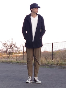 「5351 POUR LES HOMMES（ゴーサンゴーイチプールオム）のアイテム（その他アウター）」を使った、YASUIさん（メンズ・184cm）の春コーディネート