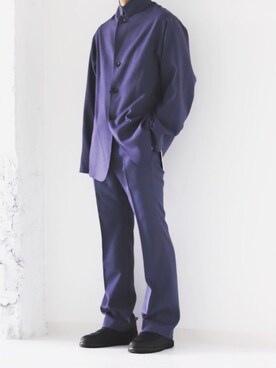 「THEE（シー）のアイテム（ジャケット/アウター）」を使った、とっとと寝る太郎さん（メンズ・170cm）の冬コーディネート