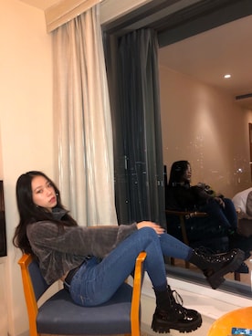 「WHO.A.U（フーアーユー）のアイテム」を使った、sammyyy0722さん（レディース・155cm）の冬コーディネート