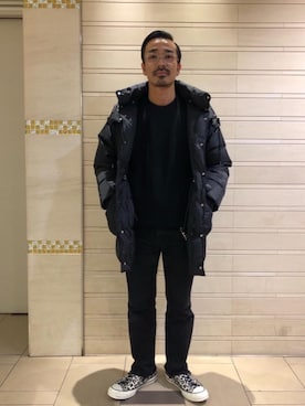 「UNITED ARROWS（ユナイテッドアローズ）のアイテム（ダウンジャケット/コート）」を使った、NUMAさん（メンズ・169cm）の冬コーディネート