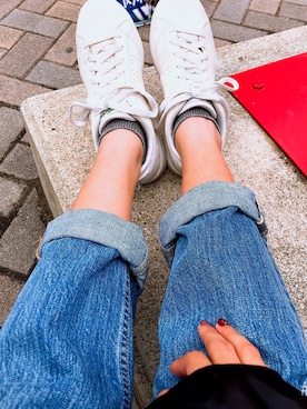 「アイテム（パンツ）」を使った、@karinさん（キッズ・158cm・10代）の春コーディネート