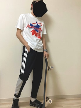 「VANS（バンズ）のアイテム（レッグウェア）」を使った、けいえん。さん（メンズ・176cm）の春コーディネート