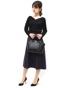 「Monique（モニーク）のアイテム」を使った、granさん（レディース・155cm）の秋コーディネート