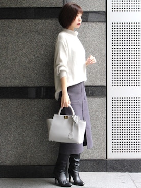 granさん（レディース・155cm）の冬コーディネート