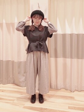 ニシザワ◎さん（レディース・156cm）の秋コーディネート