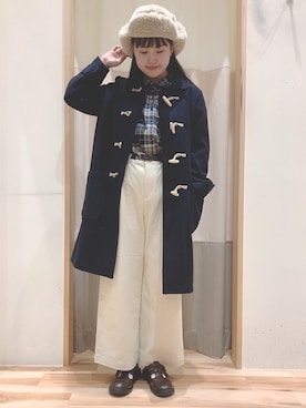 「Samansa Mos2（サマンサ モスモス）のアイテム（ダッフルコート）」を使った、ニシザワ◎さん（レディース・156cm）の冬コーディネート