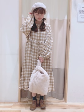 ニシザワ◎さん（レディース・156cm）の冬コーディネート