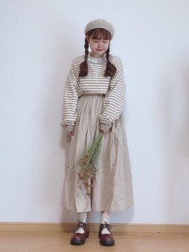 ニシザワ◎さん（レディース・156cm）の春コーディネート