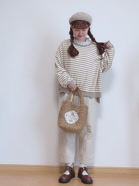 ニシザワ◎さん（レディース・156cm）の春コーディネート