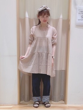 ニシザワ◎さん（レディース・156cm）の夏コーディネート