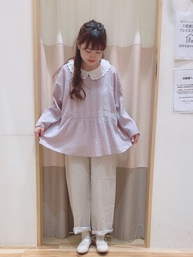 ニシザワ◎さん（レディース・156cm）の夏コーディネート