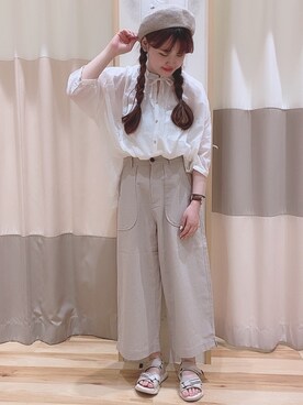 ニシザワ◎さん（レディース・156cm）の夏コーディネート