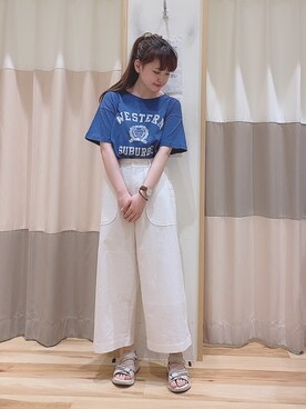 ニシザワ◎さん（レディース・156cm）の夏コーディネート