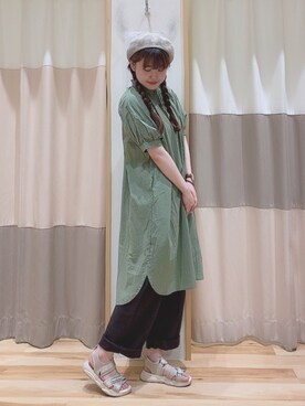 ニシザワ◎さん（レディース・156cm）の夏コーディネート