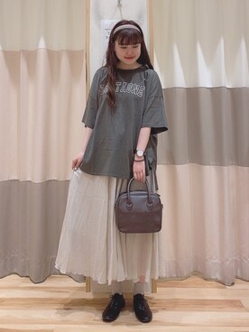 ニシザワ◎さん（レディース・156cm）の夏コーディネート