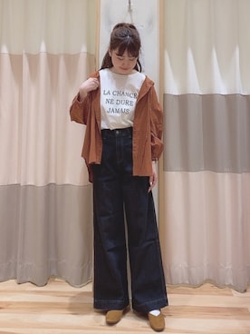 ニシザワ◎さん（レディース・156cm）の秋コーディネート