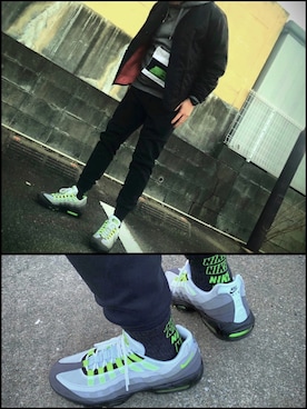 「Alpha Industries（アルファインダストリーズ）のアイテム（ノーカラージャケット）」を使った、akiさん（メンズ・172cm）の冬コーディネート
