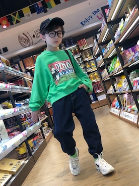 「盐系风格」｜YiLangさん（キッズ・130cm）の夏コーディネート