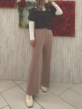 「one after another NICE CLAUP（ワンアフターアナザーナイスクラップ）のアイテム（アンサンブル）」を使った、mi9()さん（レディース・160cm）の冬コーディネート