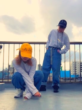 「JOYRICH」｜「アイテム（帽子）」を使った、7070さん（レディース・162cm）の冬コーディネート