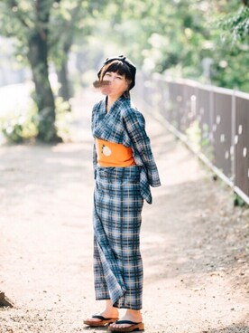 7070さん（レディース・162cm）の夏コーディネート