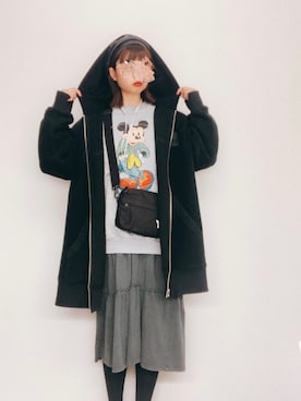「Another Edition（アナザーエディション）のアイテム（帽子）」を使った、7070さん（レディース・162cm）の冬コーディネート
