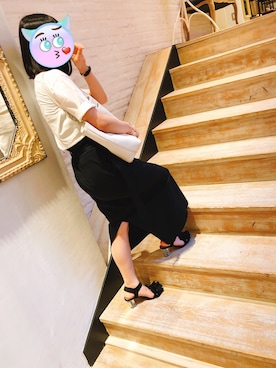 「EMODA（エモダ）のアイテム（トートバッグ）」を使った、なんさや？さん（レディース・158cm）の夏コーディネート