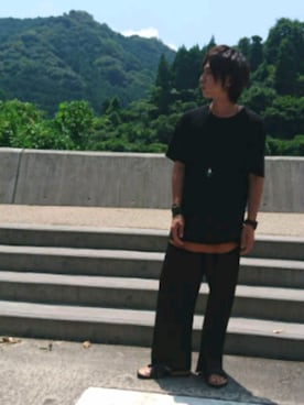 「Wizzard（ウィザード）のアイテム（アクセサリー）」を使った、Yuya 〜Amb～さん（メンズ・170cm）の夏コーディネート