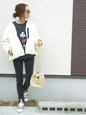 「ナプロン」｜amoriaさん（レディース・152cm）の冬コーディネート