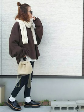 「ナプロン」｜amoriaさん（レディース・152cm）の冬コーディネート