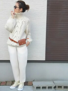 「ボンディング」｜「アイテム（その他）」を使った、amoriaさん（レディース・152cm）の冬コーディネート