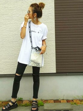 「иваси/イヴァシー（イヴァシー）のアイテム」を使った、amoriaさん（レディース・152cm）の春コーディネート