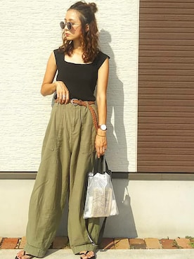 「иваси/イヴァシー（イヴァシー）のアイテム」を使った、amoriaさん（レディース・152cm）の夏コーディネート