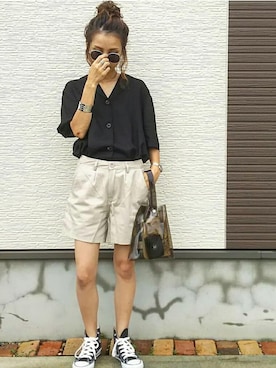 「テロシャツ」｜amoriaさん（レディース・152cm）の夏コーディネート