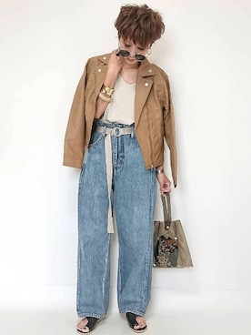 「リエディ(Re:EDIT)」｜amoriaさん（レディース・152cm）の春コーディネート