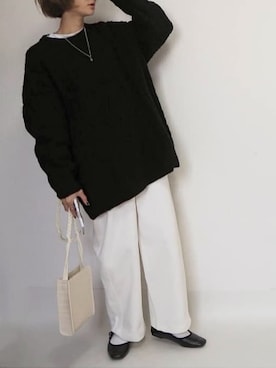 「カンフーシューズ」｜amoriaさん（レディース・152cm）の冬コーディネート